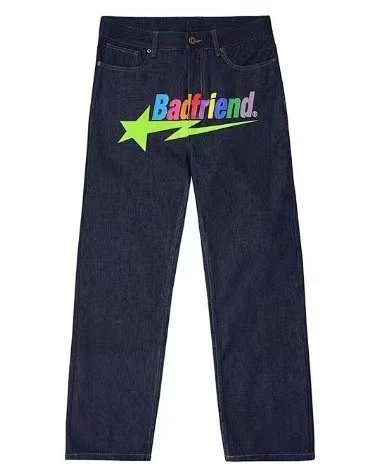 Design Badfriend Star Logo Wide-Leg Pants Black Pants product detail 12 in Litbuy spreadsheet finds