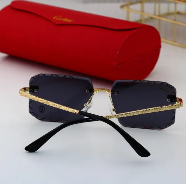 Cartier Panthère de Cartier Rimless Sunglasses Black Gradient Sunglasses - 13