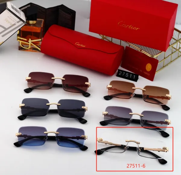 Cartier Santos 27511-6 Rimless Optical Glasses - 1