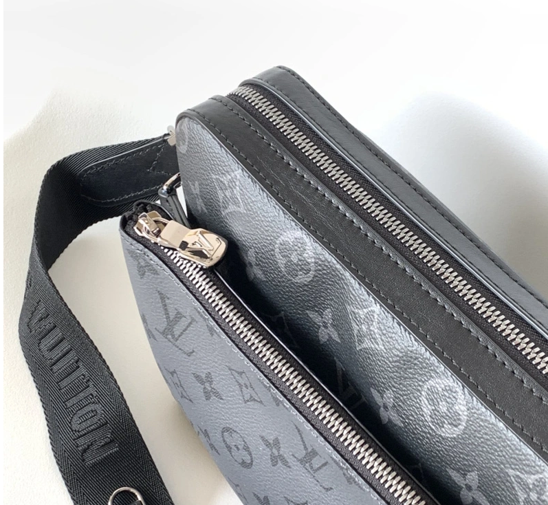Louis Vuitton Monogram Eclipse Multi-Pocket Crossbody Bag Black - 5