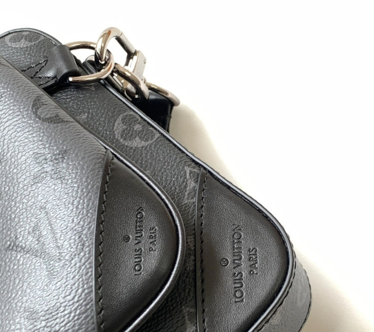 Louis Vuitton Monogram Eclipse Multi-Pocket Crossbody Bag Black - 6