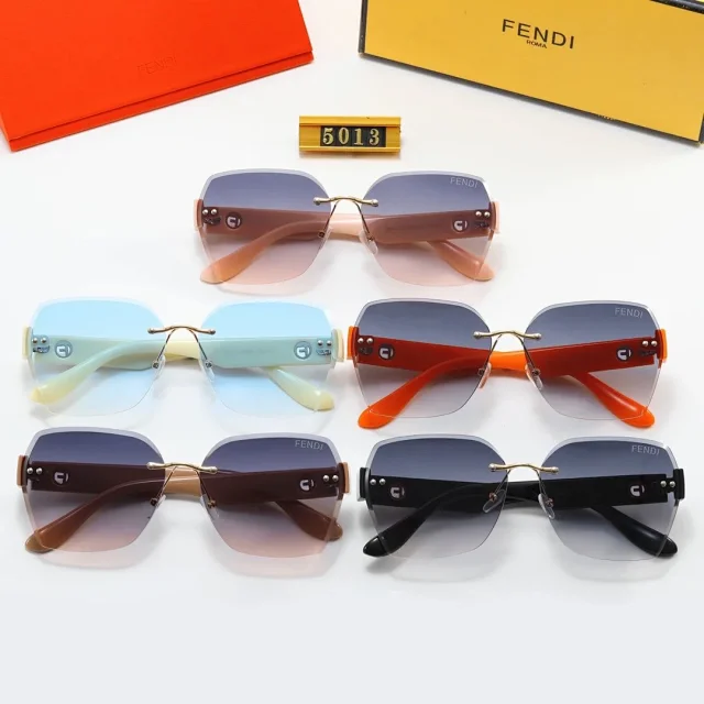 Fendi Eyewear 1924 square rimless sunglasses product detail image 10