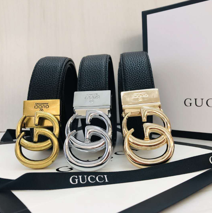 Gucci Belts Croc-Embossed Belt with Bee Buckle image 3