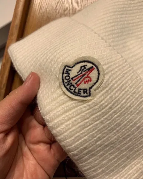 Moncler Logo Beanie Black Hat - 7