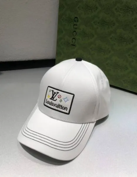 Louis Vuitton LV Embossed Baseball Cap Black Beige Blue - 10