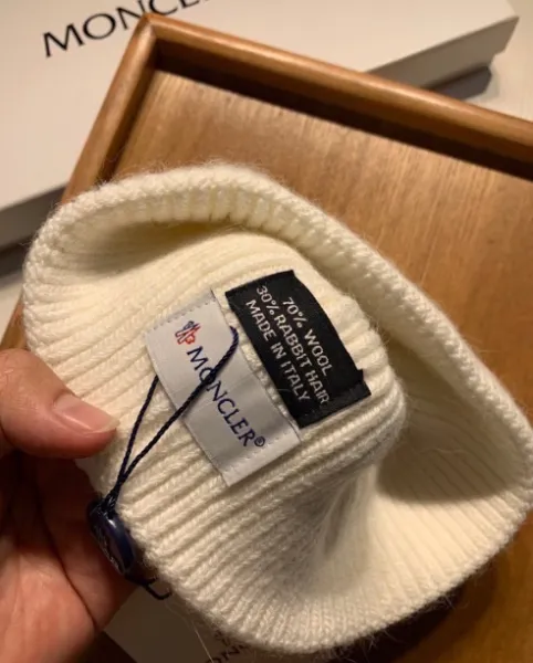Moncler Logo Beanie Black Hat - 9