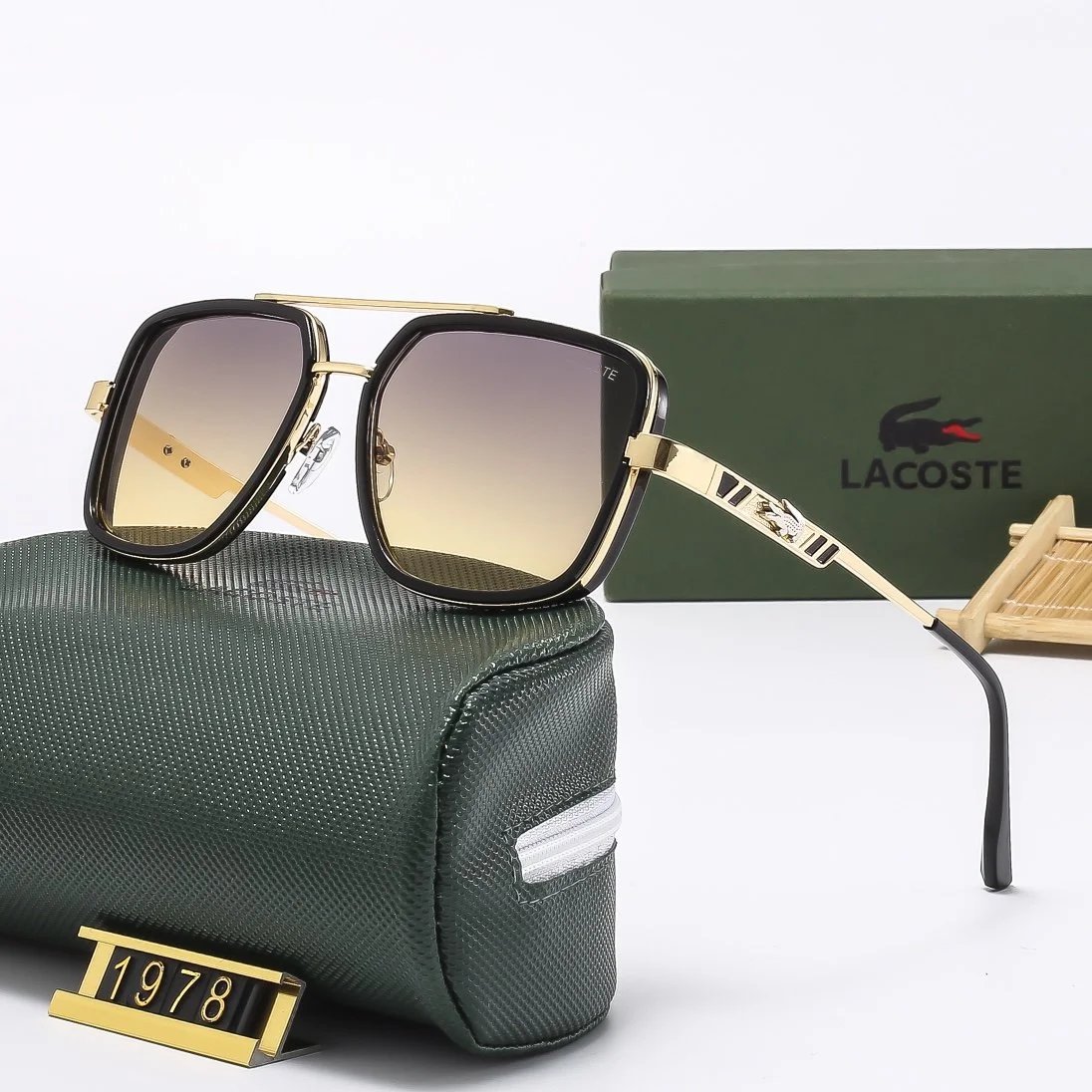 Lacoste Aviator-Style Gradient Sunglasses Multicolor Eyewear - 4