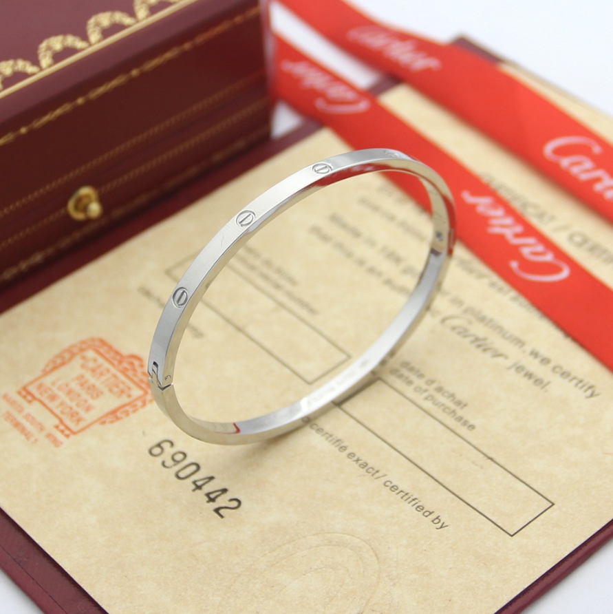 Cartier Love Bracelet White Gold Diamond