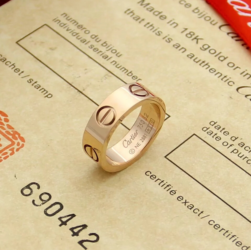 Cartier C de Cartier Ring Rose Gold with Diamond Jewelry - 17