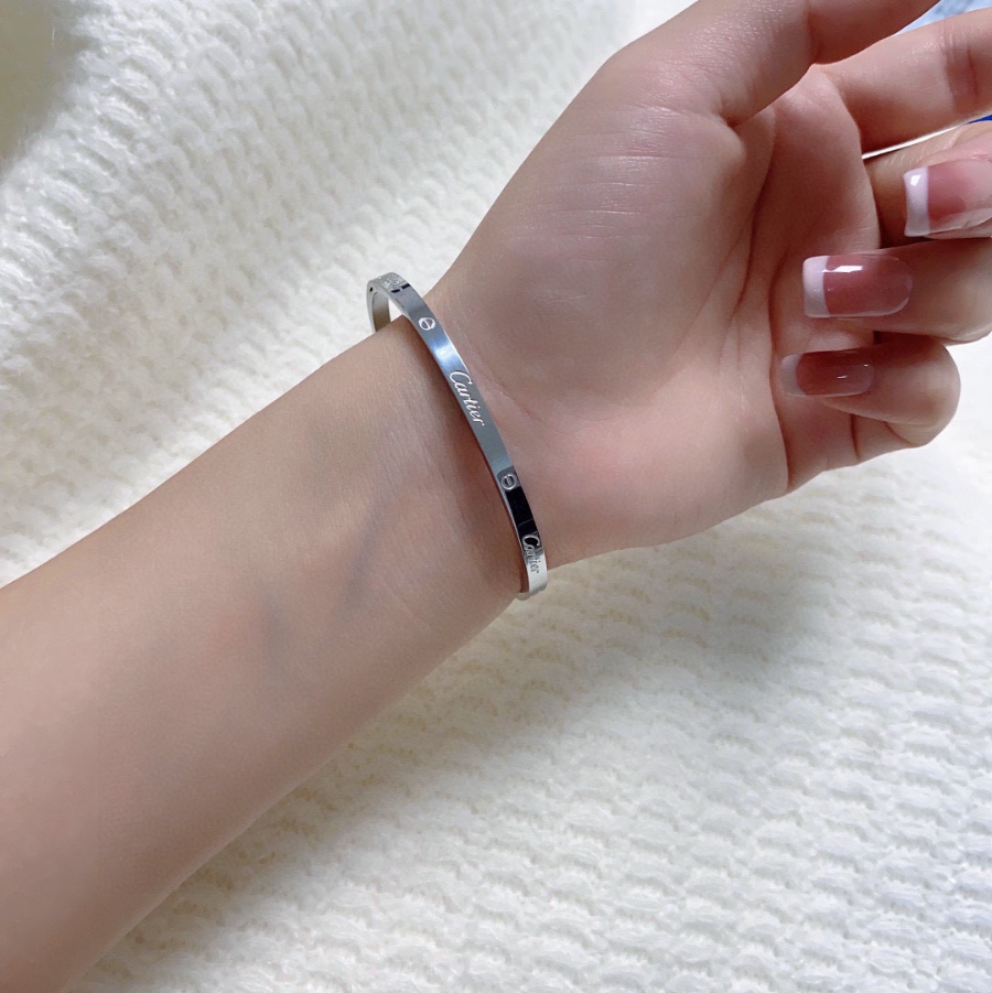 Cartier Love Bracelet White Gold Slim