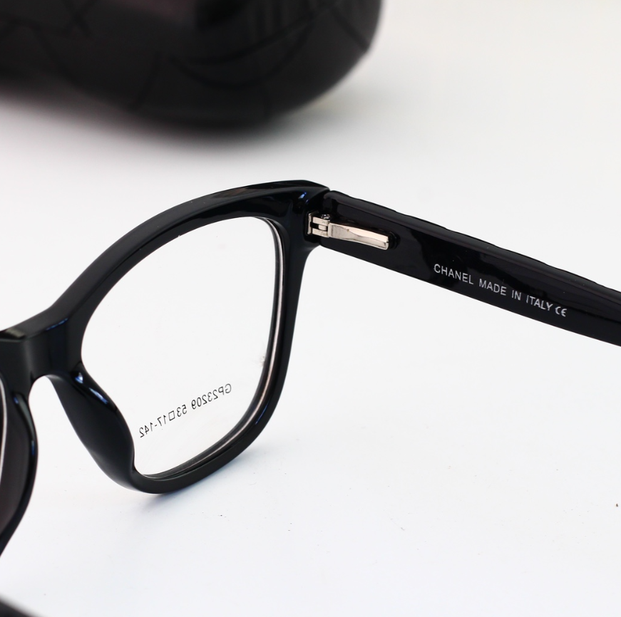 Chanel 33200-1 Cat-Eye Optical Glasses Black - 11
