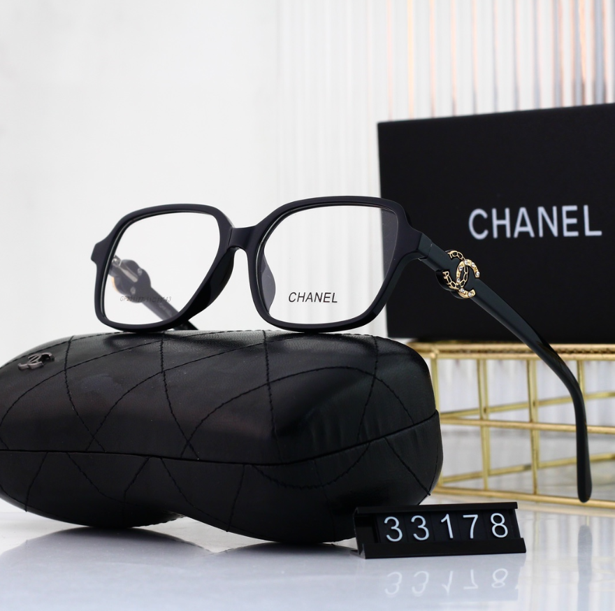 Chanel 33200-1 Cat-Eye Optical Glasses Black - 9