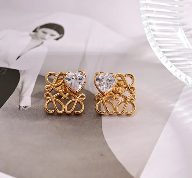LOEWE Jewelry Logo stud earrings product detail image 19
