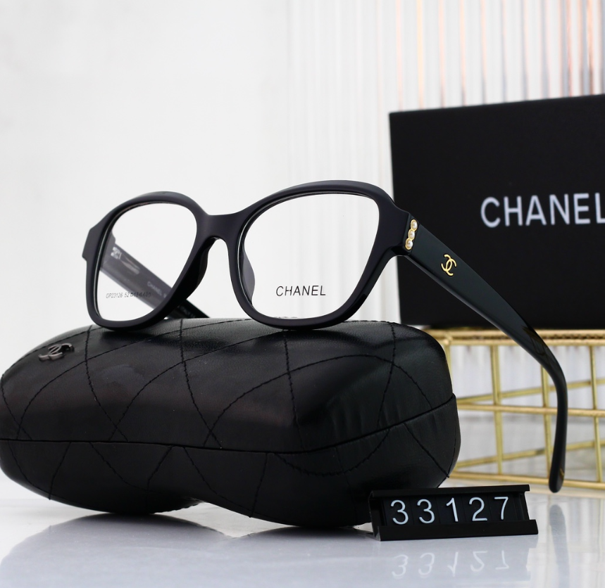 Chanel 33200-1 Cat-Eye Optical Glasses Black - 8