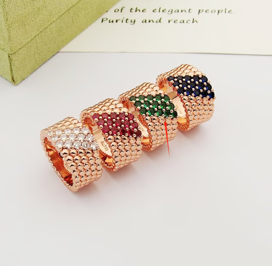 Van Cleef & Arpels Perlee Diamonds Ring Rose Gold