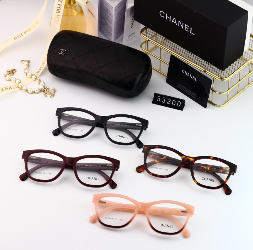 Chanel 33200-1 Cat-Eye Optical Glasses Black - 6