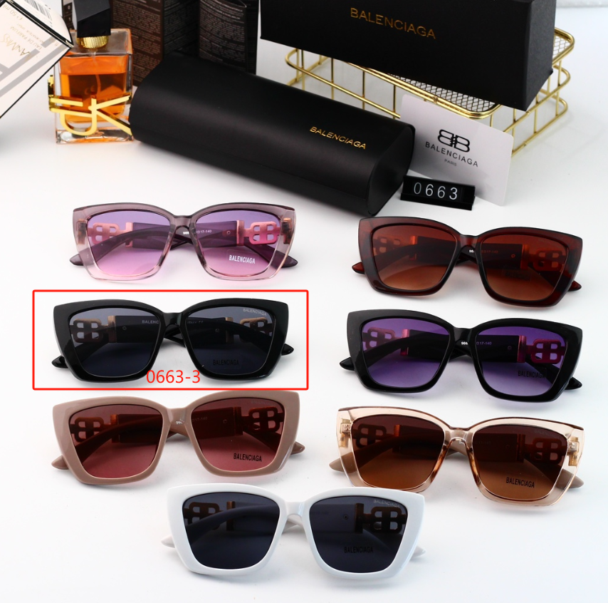 Balenciaga Eyewear Oversized square-frame sunglasses — 0663-3