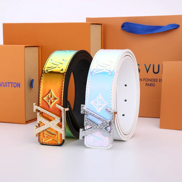 Louis Vuitton Belts Iridescent Monogram LV Buckle Belt product detail image 3