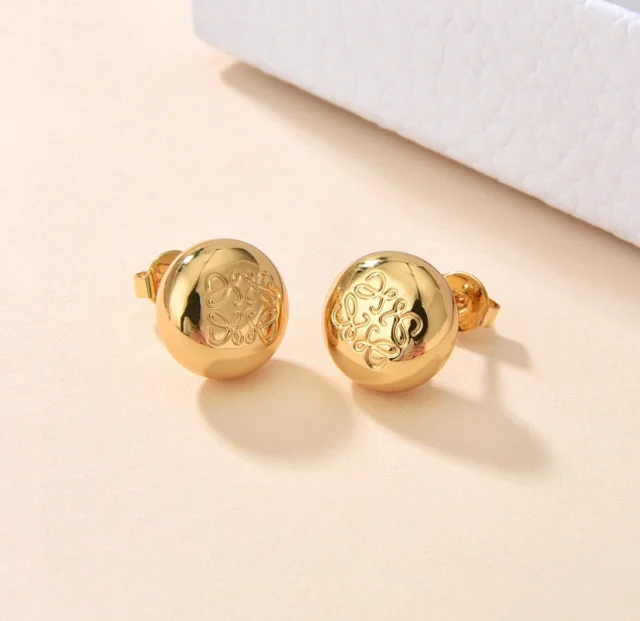LOEWE Jewelry Logo stud earrings product detail image 13