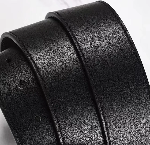 Louis Vuitton Belts LV buckle monogram and Damier check belt product detail image 8