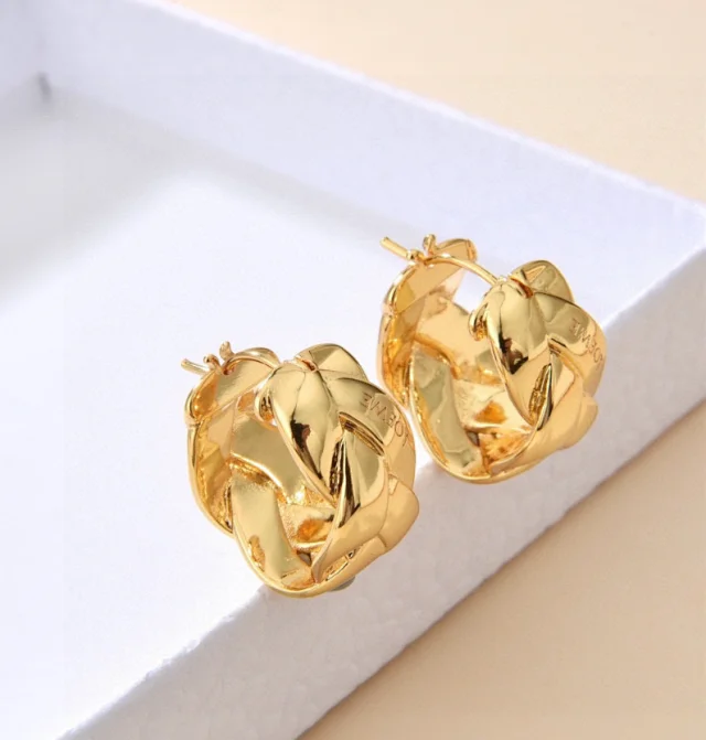 LOEWE Jewelry Logo stud earrings product detail image 16