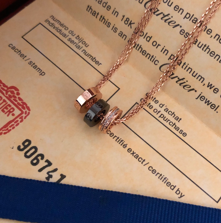 Cartier Trinity Necklace Three-Tone Gold