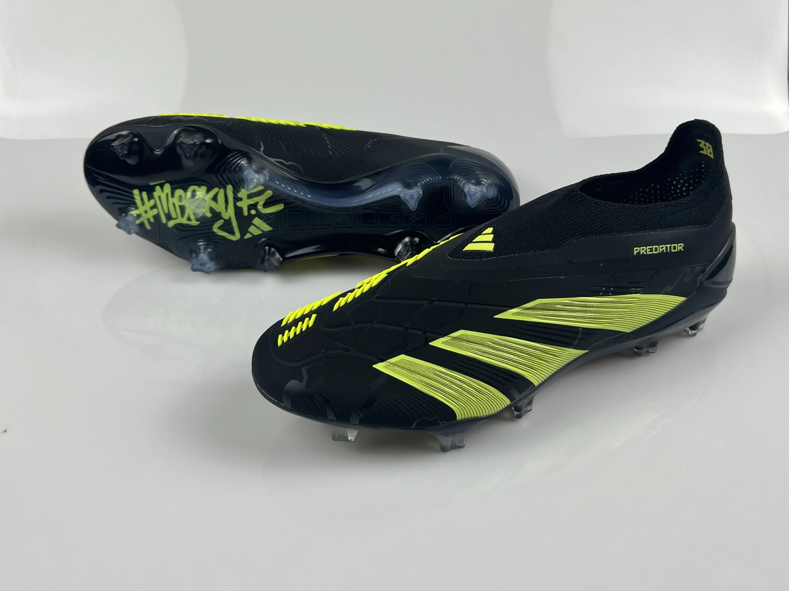 Adidas Predator White Multicolor Football Cleats Sneakers - 10