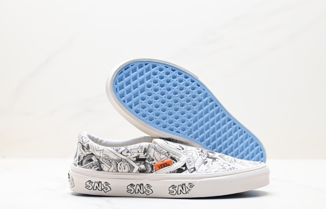 Vans x SNS Slip-On Comic Print White