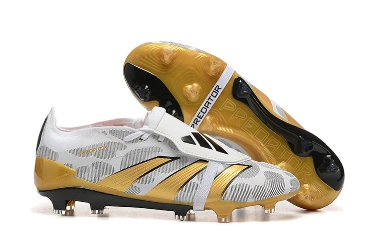 Adidas Predator White Multicolor Football Cleats Sneakers - 17