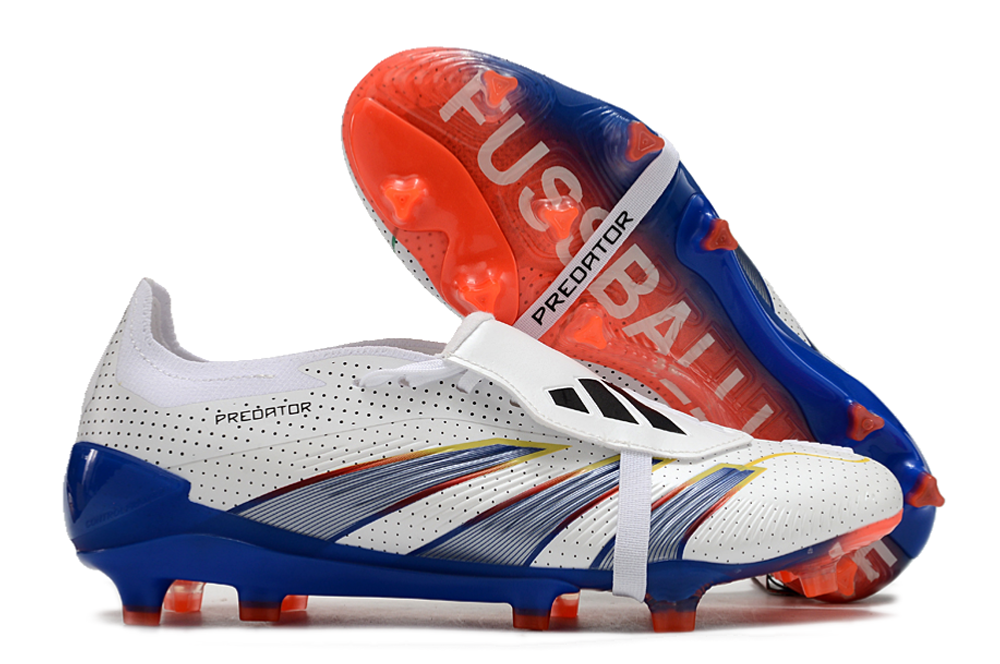 Adidas Predator White Multicolor Football Cleats Sneakers - 5