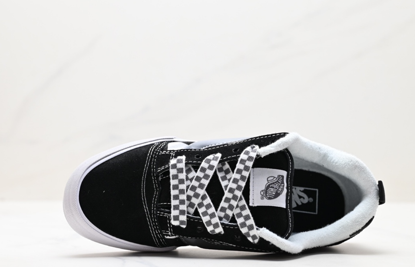 Vans Old Skool Checkerboard Brown White Sneakers - 10