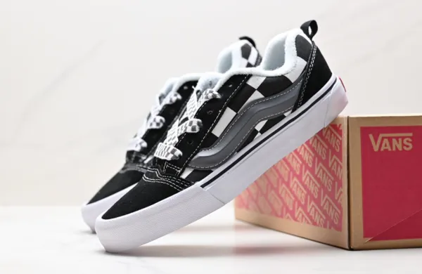 Vans Old Skool Checkerboard Brown White Sneakers - 5