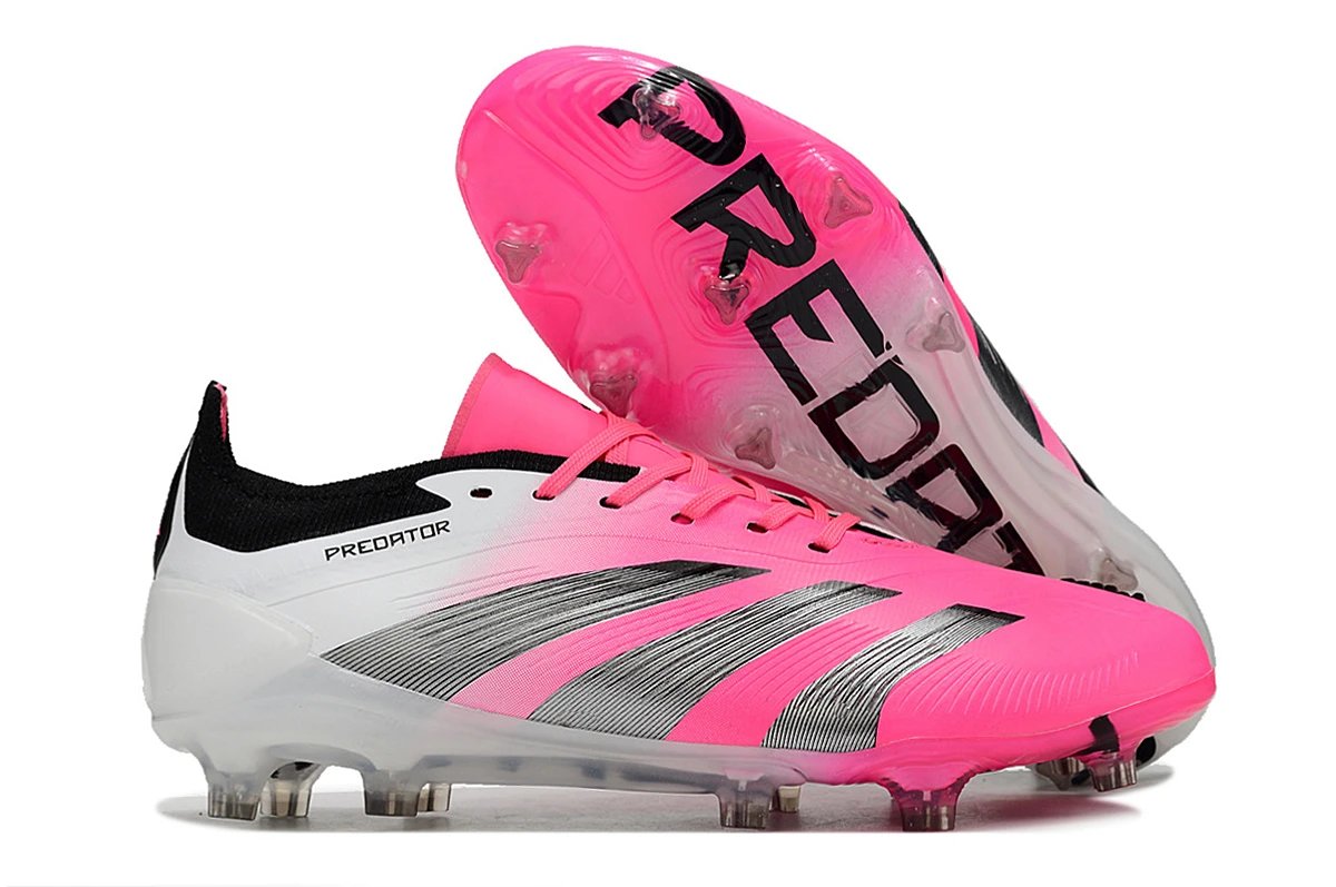 Adidas Predator White Black Red Football Cleats Running Shoes - 6