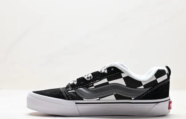 Vans Old Skool Checkerboard Brown White Sneakers - 7
