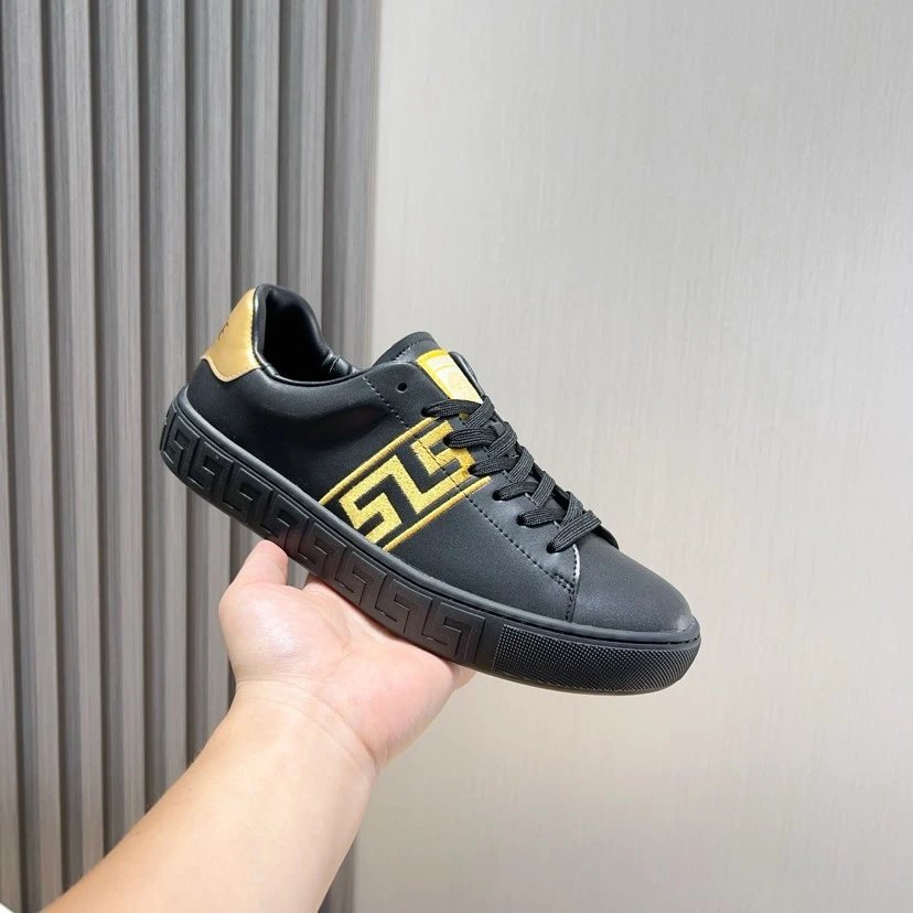 Versace Greca Sneaker Black Gold