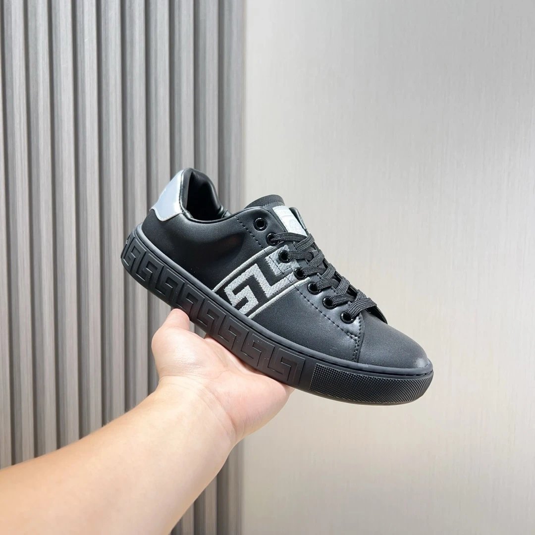 Versace Greca Sneaker Black Silver