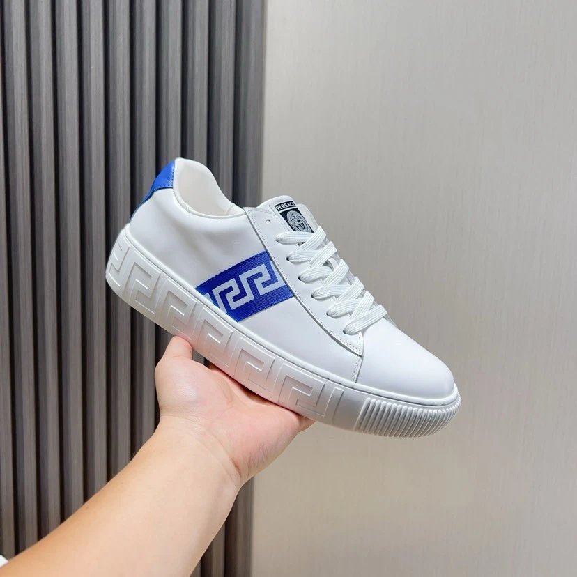 Versace Greca Sneaker White Blue