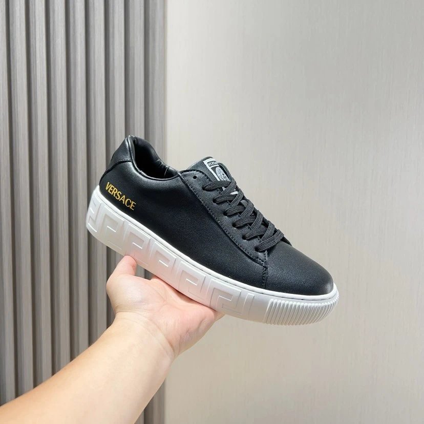 Versace Greca Sneaker Black Gold White