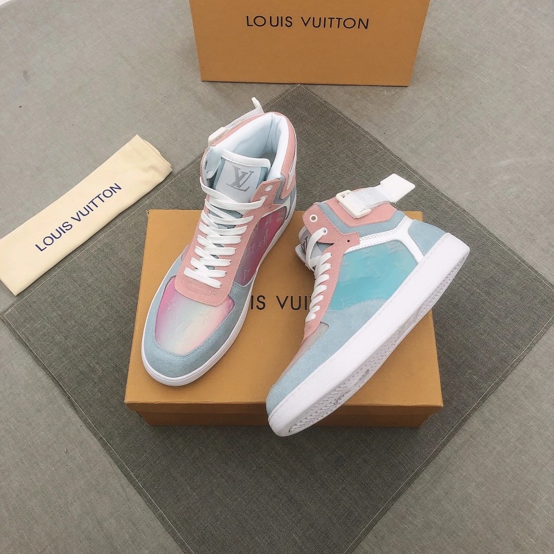 Louis Vuitton Rivoli High Top Pink Blue Pastel
