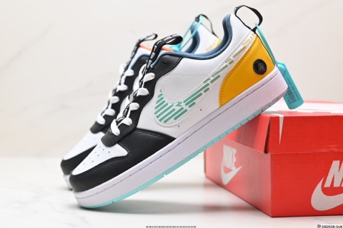Nike Court Borough Low White Teal Multicolor