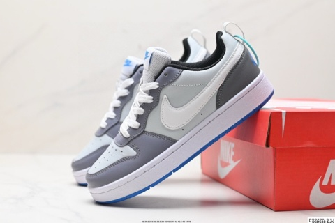Nike Court Borough Low White Red Blue