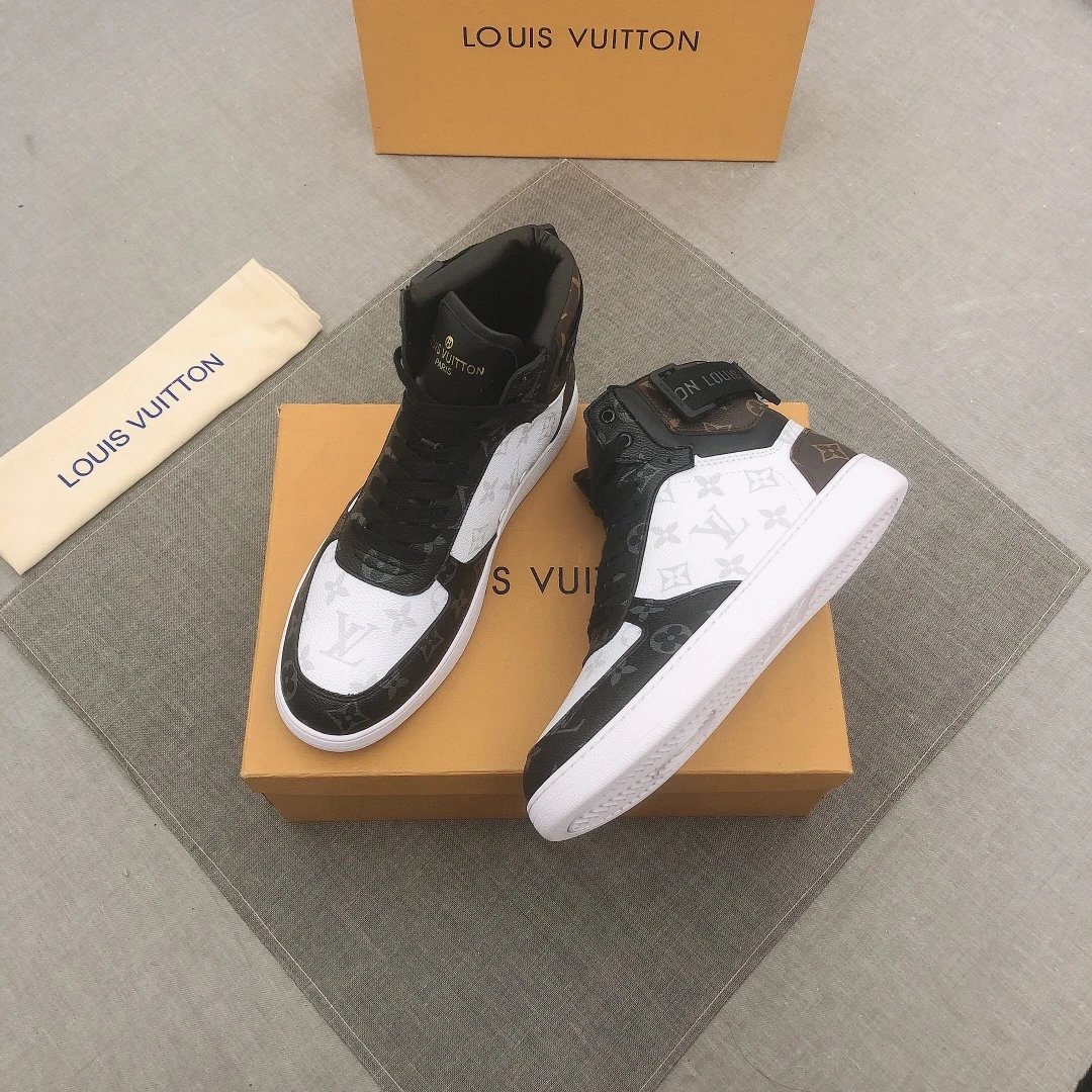 Louis Vuitton Rivoli High Top Black White Monogram