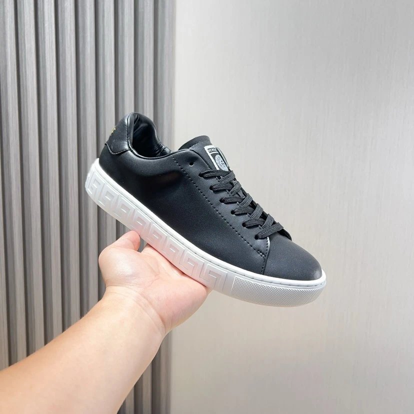 Versace Greca Sneaker Black White