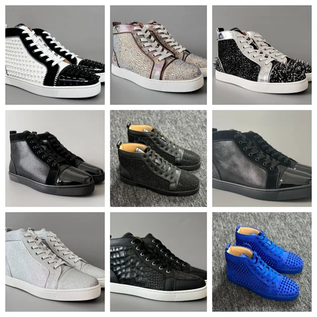 Unbranded Sneakers High-Top Embellished Lace-Up product detail image 1
