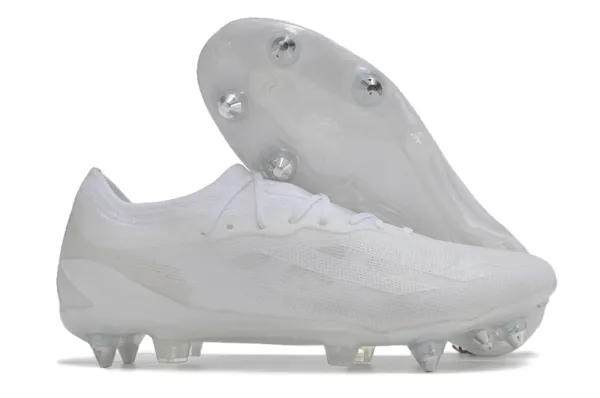 Adidas X Ghosted.1 FG White Football Cleats Sneakers - 1