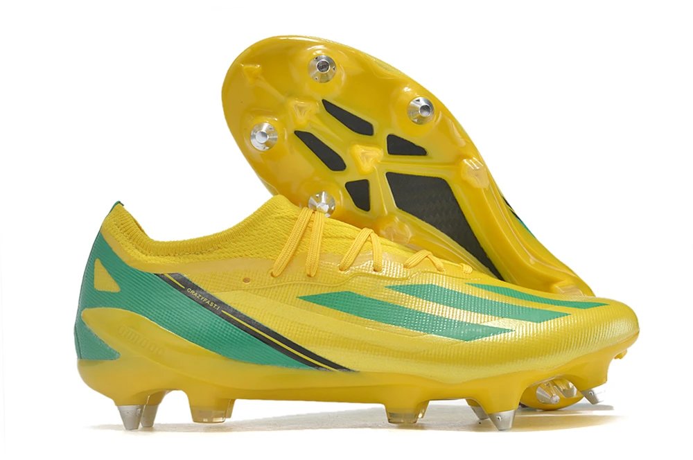 Adidas X Crazyfast Yellow Green Football Cleats Sneakers