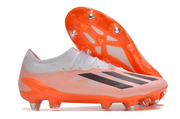 Adidas X Ghosted.1 FG Orange / White Football Cleats Sneakers - 1