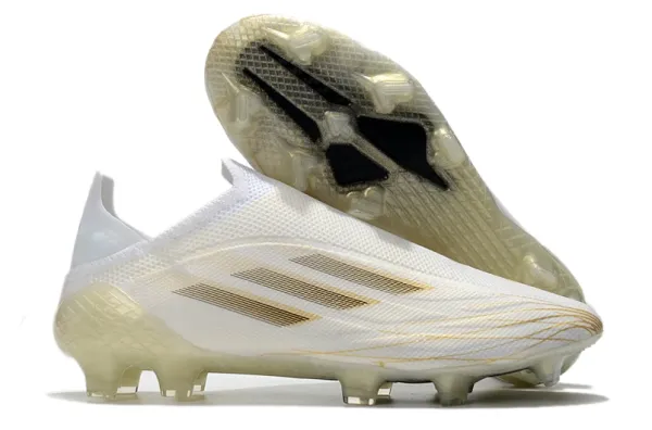 Adidas X Ghosted.1 White Gold Football Cleats Running Shoes - 1