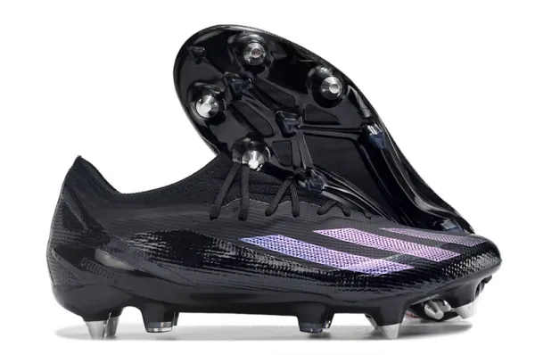 Adidas X Ghosted.1 Black Purple Football Cleats Sneakers - 1