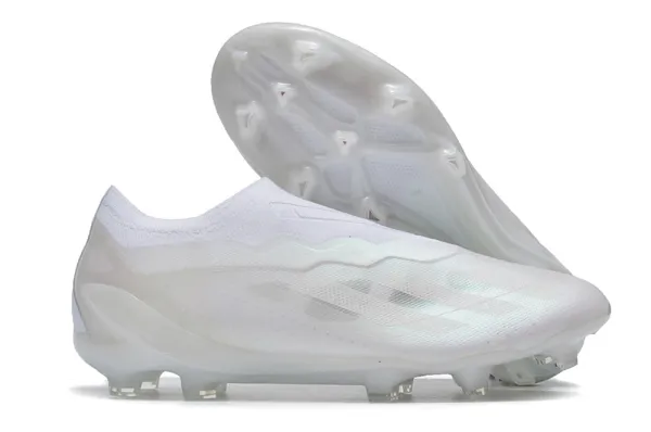 Adidas X Ghosted.1 White Transparent Football Cleats Running Shoes - 1